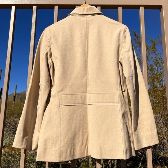 Gap Stretch Womens Light Zipper Jacket Color Beige Size 10 - Picture 7 of 10